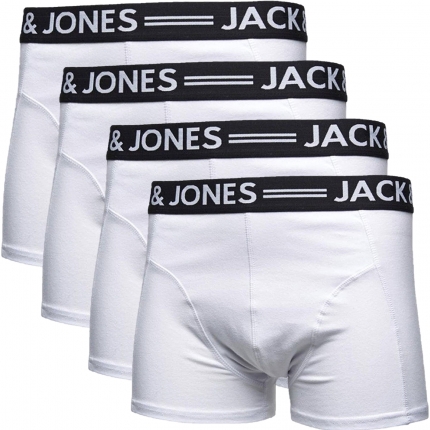 Jack & Jones 4er - Boxershorts Sense Weiß