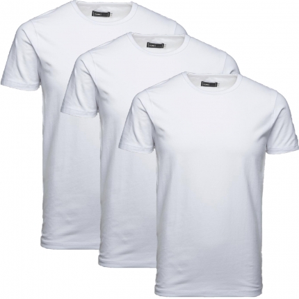 Jack & Jones 3er Pack BASIC O-NECK T-Shirt s Weiß