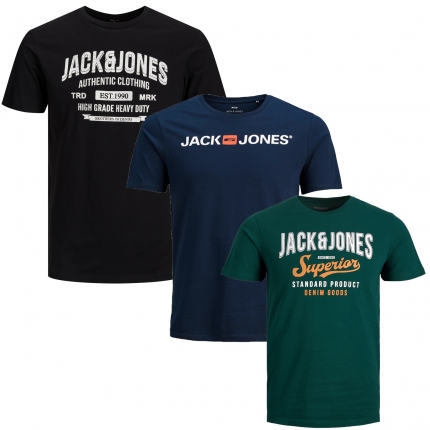 Jack & Jones Big Plus Size Herren T-Shirt 3er Paket #74