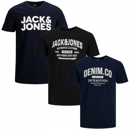 Jack & Jones Big Plus Size Herren T-Shirt 3er Paket #78