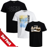 Jack & Jones Herren T-Shirt Rundhals 3er Paket #10