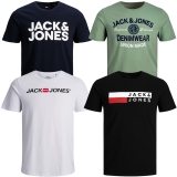 Jack & Jones Big Plus Size Herren T-Shirt 4er Paket #02