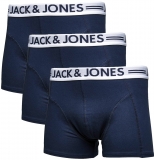 Jack & Jones 3er - Boxershorts Sense Blau