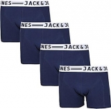 Jack & Jones 4er - Boxershorts Sense Blau