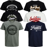 Jack & Jones Herren T-Shirt Rundhals 6er Paket #01
