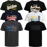 Jack & Jones Herren T-Shirt Rundhals 6er Paket #03
