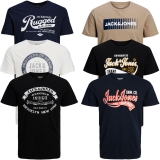 Jack & Jones Herren T-Shirt Rundhals 6er Paket #04