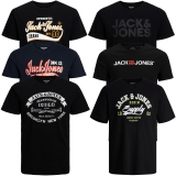 Jack & Jones Herren T-Shirt Rundhals 6er Paket #05