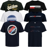 Jack & Jones Big Plus Size Herren T-Shirt Rundhals 6er Paket #07