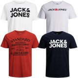 Jack & Jones Big Plus Size Herren T-Shirt 4er Paket #03