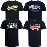 Jack & Jones Big Plus Size Herren T-Shirt 4er Paket #19