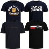 Jack & Jones Big Plus Size Herren T-Shirt 4er Paket #37