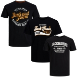 Jack & Jones Big Plus Size Herren T-Shirt 3er Paket #85