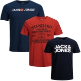 Jack & Jones Big Plus Size Herren T-Shirt 3er Paket #73